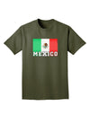 Mexico Flag Dark Adult Dark T-Shirt-Mens T-Shirt-TooLoud-Military-Green-Small-Davson Sales