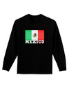 Mexico Flag Dark Adult Long Sleeve Dark T-Shirt-TooLoud-Black-Small-Davson Sales