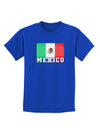 Mexico Flag Dark Childrens Dark T-Shirt-Childrens T-Shirt-TooLoud-Royal-Blue-X-Small-Davson Sales