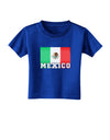 Mexico Flag Dark Toddler T-Shirt Dark-Toddler T-Shirt-TooLoud-Royal-Blue-2T-Davson Sales