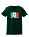 Mexico Flag Dark Womens Dark T-Shirt-TooLoud-Forest-Green-Small-Davson Sales