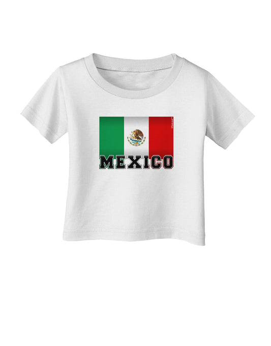 Mexico Flag Infant T-Shirt-Infant T-Shirt-TooLoud-White-06-Months-Davson Sales