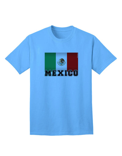 Mexico Flag Inspired Adult T-Shirt - A Patriotic Fashion Statement-Mens T-shirts-TooLoud-Aquatic-Blue-Small-Davson Sales