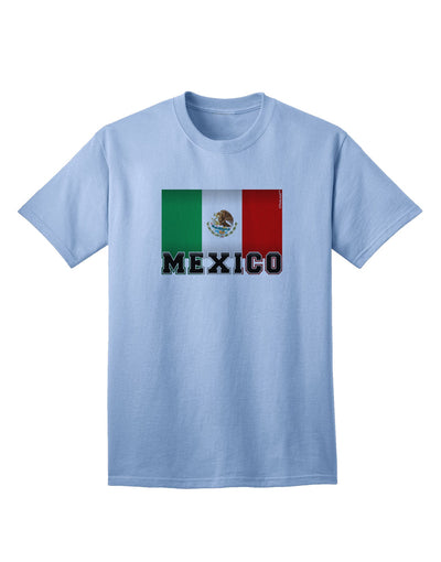Mexico Flag Inspired Adult T-Shirt - A Patriotic Fashion Statement-Mens T-shirts-TooLoud-Light-Blue-Small-Davson Sales