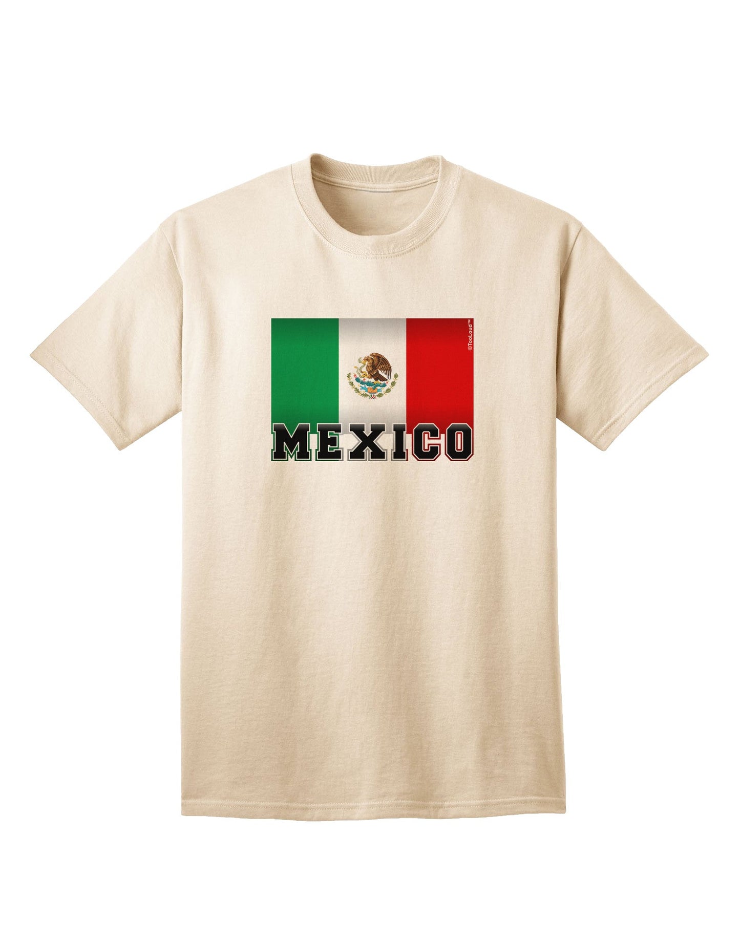 Mexico Flag Inspired Adult T-Shirt - A Patriotic Fashion Statement-Mens T-shirts-TooLoud-Natural-Small-Davson Sales