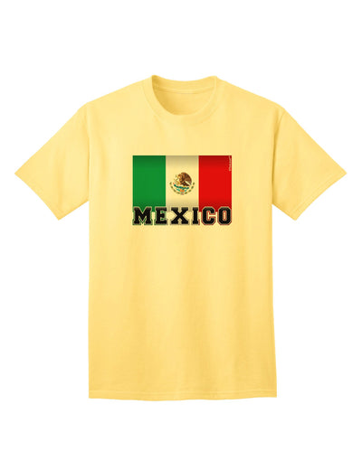 Mexico Flag Inspired Adult T-Shirt - A Patriotic Fashion Statement-Mens T-shirts-TooLoud-Yellow-Small-Davson Sales