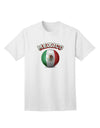 Mexico Flag Soccer Ball - Premium Adult T-Shirt for Sports Enthusiasts-Mens T-shirts-TooLoud-White-Small-Davson Sales