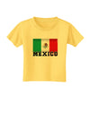 Mexico Flag Toddler T-Shirt-Toddler T-Shirt-TooLoud-Yellow-2T-Davson Sales