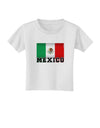 Mexico Flag Toddler T-Shirt-Toddler T-Shirt-TooLoud-White-2T-Davson Sales