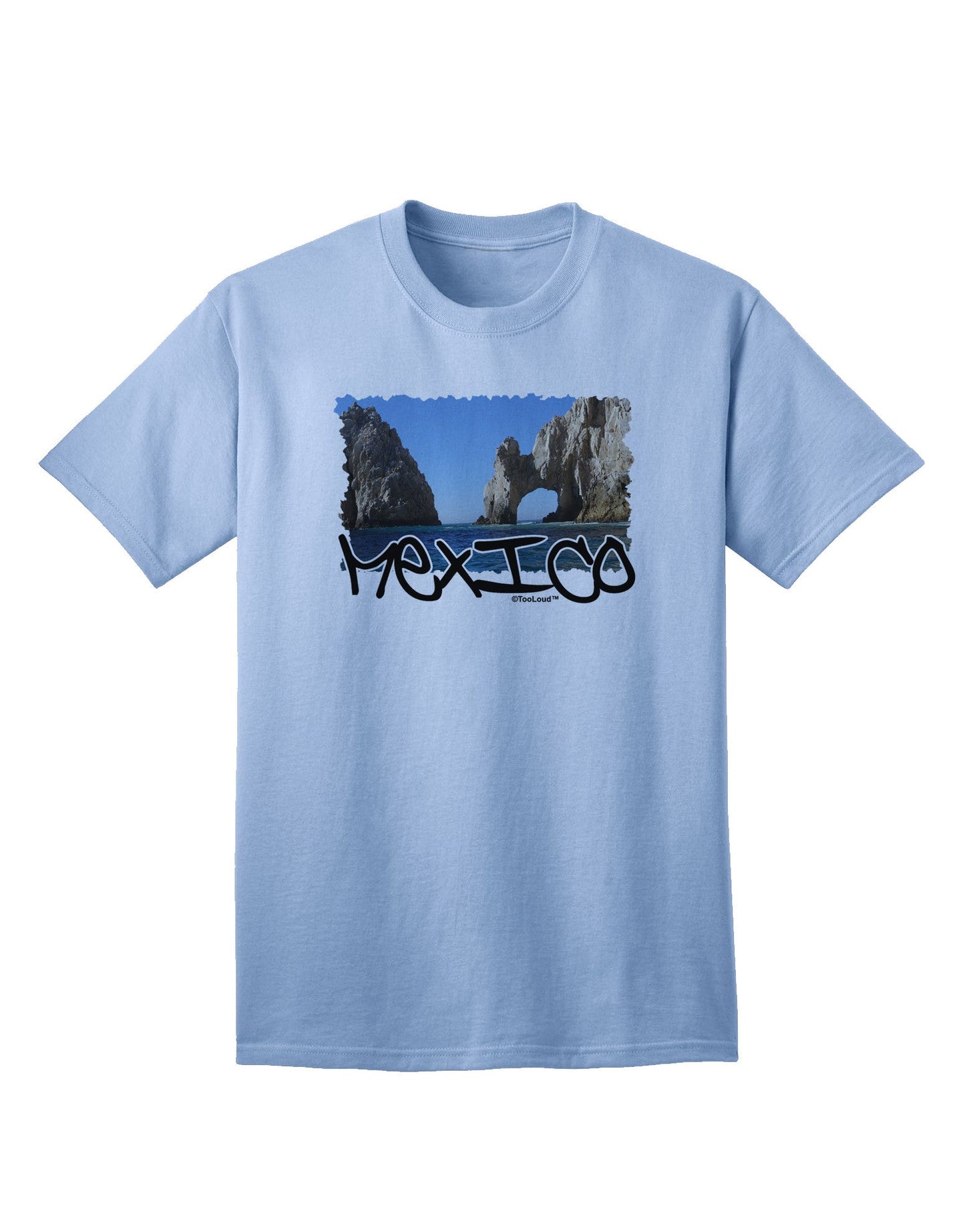 Mexico - Islands Cut-out Adult T-Shirt-unisex t-shirt-TooLoud-Light-Blue-Small-Davson Sales