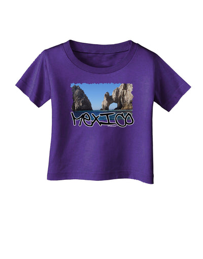 Mexico - Islands Cut-out Infant T-Shirt Dark-Infant T-Shirt-TooLoud-Purple-06-Months-Davson Sales