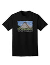 Mexico - Mayan Temple Cut-out Adult Dark T-Shirt-Mens T-Shirt-TooLoud-Black-Small-Davson Sales