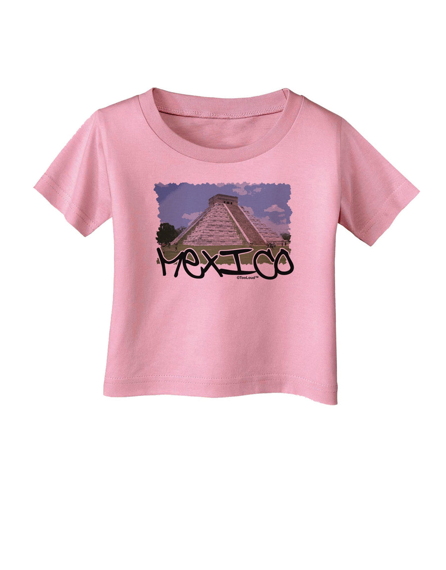 Mexico - Mayan Temple Cut-out Infant T-Shirt-Infant T-Shirt-TooLoud-White-06-Months-Davson Sales