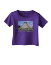 Mexico - Mayan Temple Cut-out Infant T-Shirt Dark-Infant T-Shirt-TooLoud-Purple-06-Months-Davson Sales