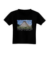 Mexico - Mayan Temple Cut-out Toddler T-Shirt Dark-Toddler T-Shirt-TooLoud-Black-2T-Davson Sales