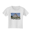 Mexico - Mayan Temple Cut-out Toddler T-Shirt-Toddler T-Shirt-TooLoud-White-2T-Davson Sales
