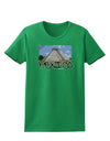 Mexico - Mayan Temple Cut-out Womens Dark T-Shirt-TooLoud-Kelly-Green-X-Small-Davson Sales