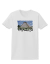 Mexico - Mayan Temple Cut-out Womens T-Shirt-Womens T-Shirt-TooLoud-White-X-Small-Davson Sales