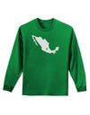 Mexico - Mexico City Star Adult Long Sleeve Dark T-Shirt-TooLoud-Kelly-Green-Small-Davson Sales