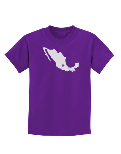 Mexico - Mexico City Star Childrens Dark T-Shirt-Childrens T-Shirt-TooLoud-Purple-X-Small-Davson Sales