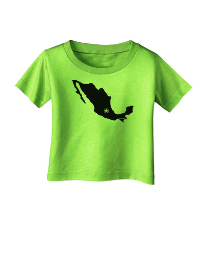 Mexico - Mexico City Star Infant T-Shirt-Infant T-Shirt-TooLoud-Lime-Green-06-Months-Davson Sales