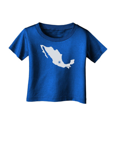 Mexico - Mexico City Star Infant T-Shirt Dark-Infant T-Shirt-TooLoud-Royal-Blue-06-Months-Davson Sales