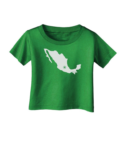 Mexico - Mexico City Star Infant T-Shirt Dark-Infant T-Shirt-TooLoud-Clover-Green-06-Months-Davson Sales