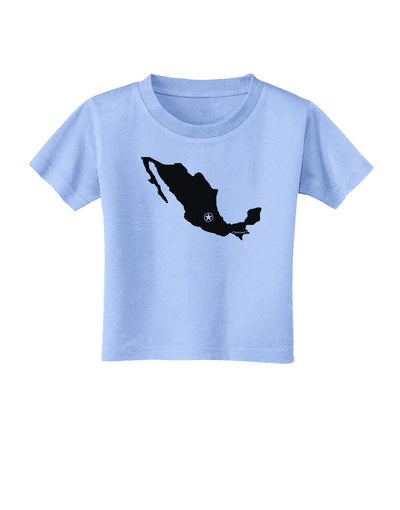 Mexico - Mexico City Star Toddler T-Shirt-Toddler T-Shirt-TooLoud-Aquatic-Blue-2T-Davson Sales