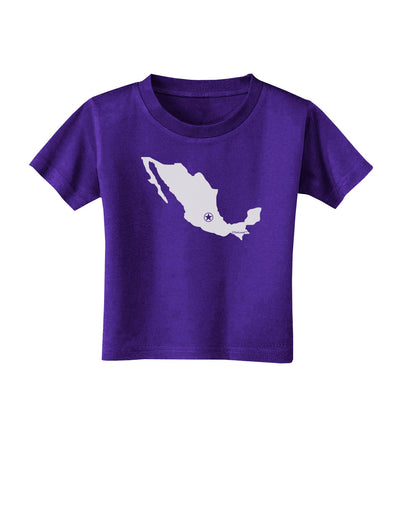 Mexico - Mexico City Star Toddler T-Shirt Dark-Toddler T-Shirt-TooLoud-Purple-2T-Davson Sales