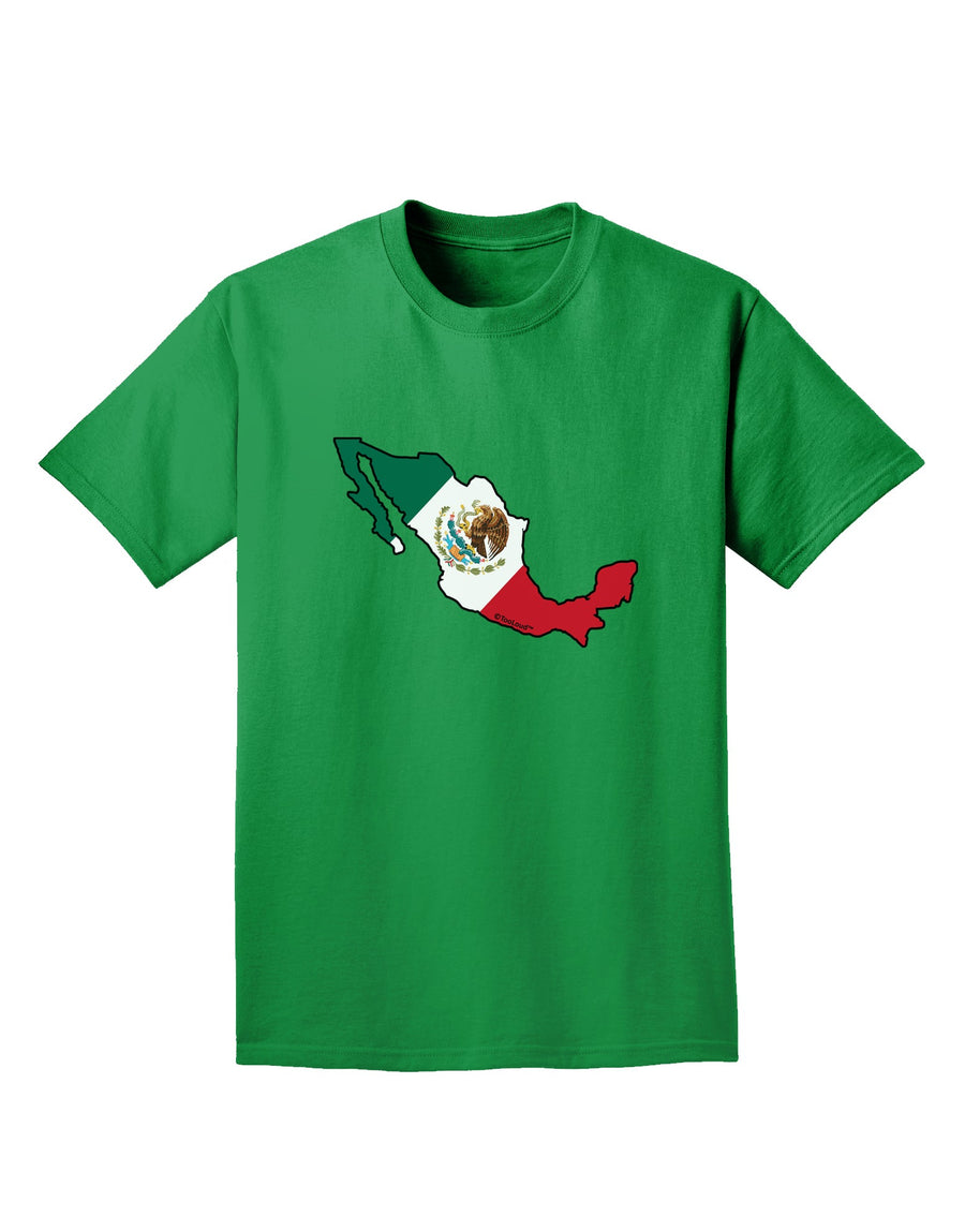 Mexico Outline - Mexican Flag Adult Dark T-Shirt by TooLoud-Mens T-Shirt-TooLoud-Purple-Small-Davson Sales