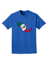 Mexico Outline - Mexican Flag Adult Dark T-Shirt by TooLoud-Mens T-Shirt-TooLoud-Royal-Blue-Small-Davson Sales