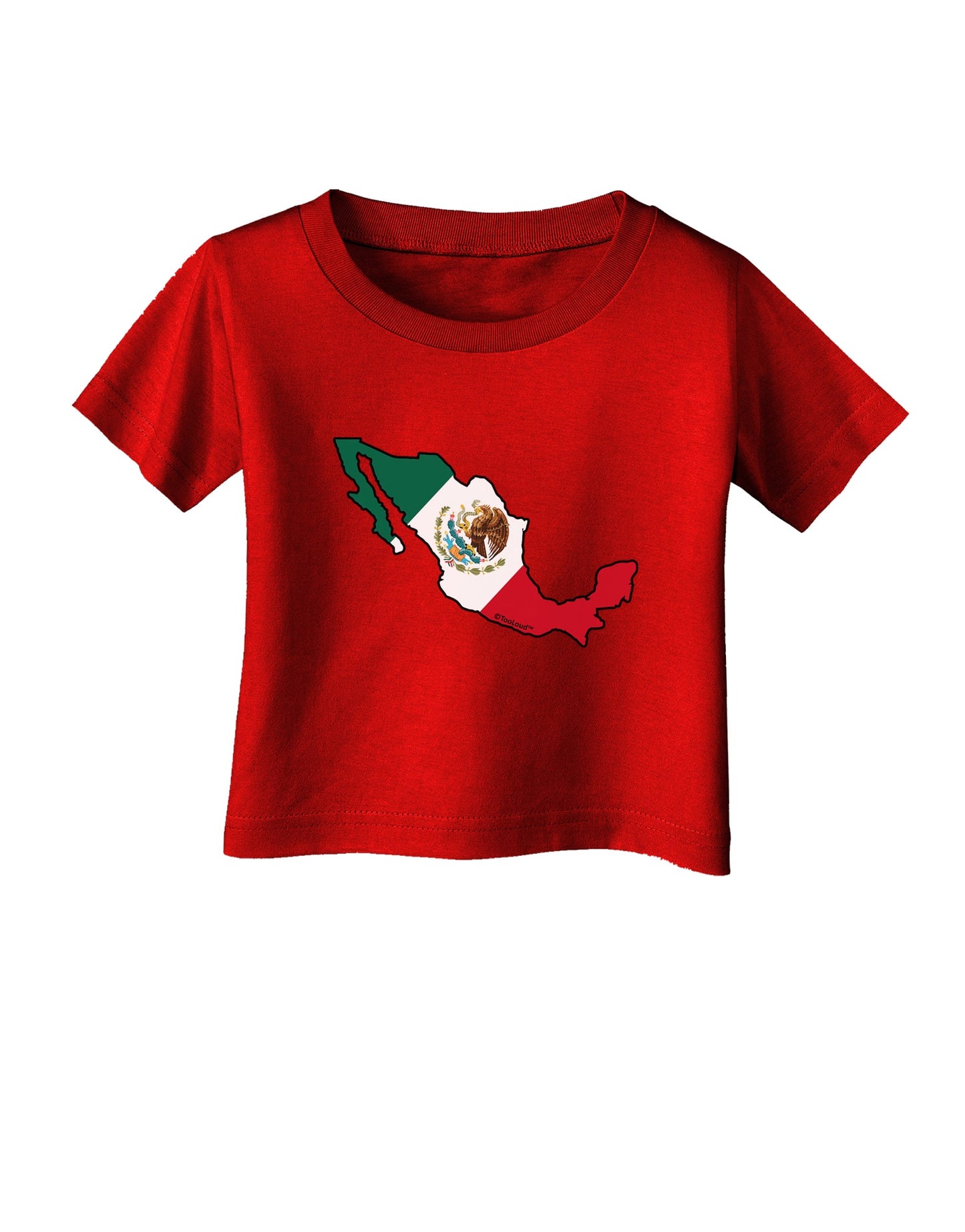 Mexico Outline - Mexican Flag Infant T-Shirt Dark by TooLoud-Infant T-Shirt-TooLoud-Red-06-Months-Davson Sales