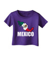 Mexico Outline - Mexican Flag - Mexico Text Infant T-Shirt Dark by TooLoud