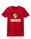 Mexico Outline - Mexican Flag - Mexico Text Womens Dark T-Shirt by TooLoud-Womens T-Shirt-TooLoud-Red-X-Small-Davson Sales