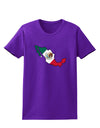 Mexico Outline - Mexican Flag Womens Dark T-Shirt by TooLoud-Womens T-Shirt-TooLoud-Purple-X-Small-Davson Sales