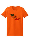 Mexico Outline - Mexican Flag Womens T-Shirt by TooLoud-Womens T-Shirt-TooLoud-Orange-X-Small-Davson Sales