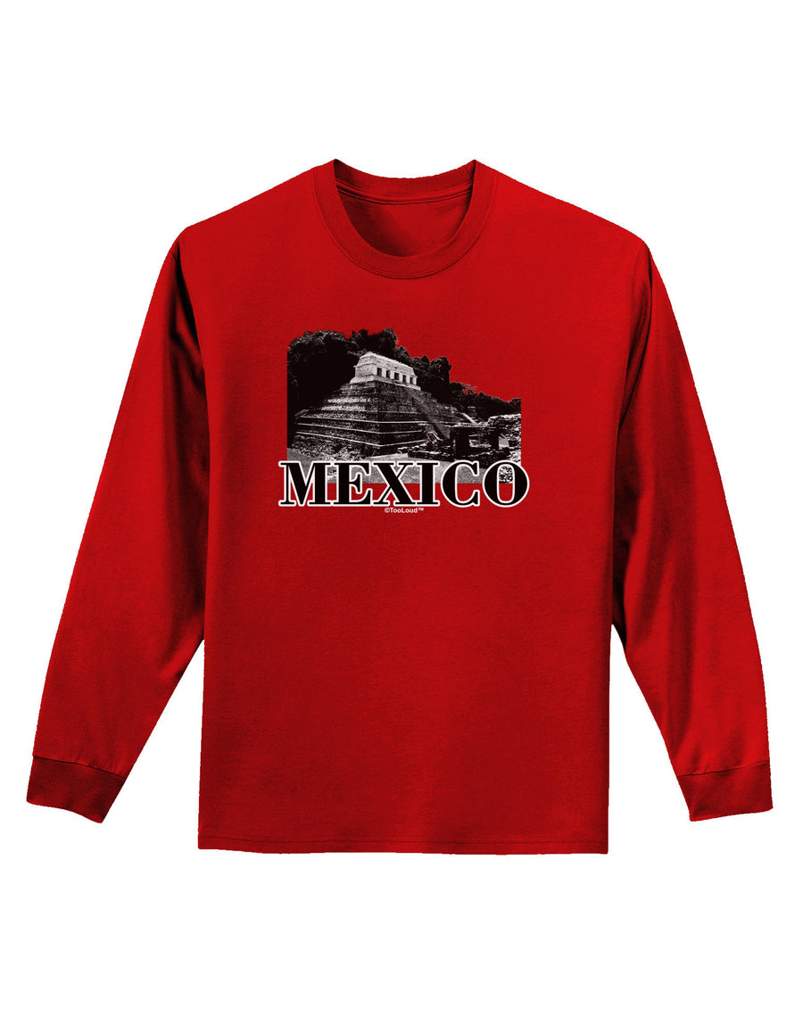 Mexico - Temple No 2 Adult Long Sleeve Dark T-Shirt-TooLoud-Black-Small-Davson Sales