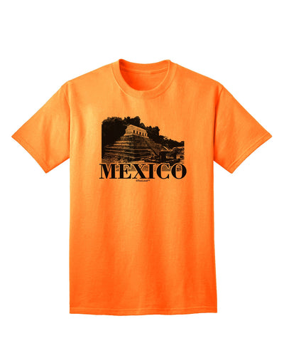 Mexico - Temple No 2 Adult T-Shirt-unisex t-shirt-TooLoud-Neon-Orange-Small-Davson Sales