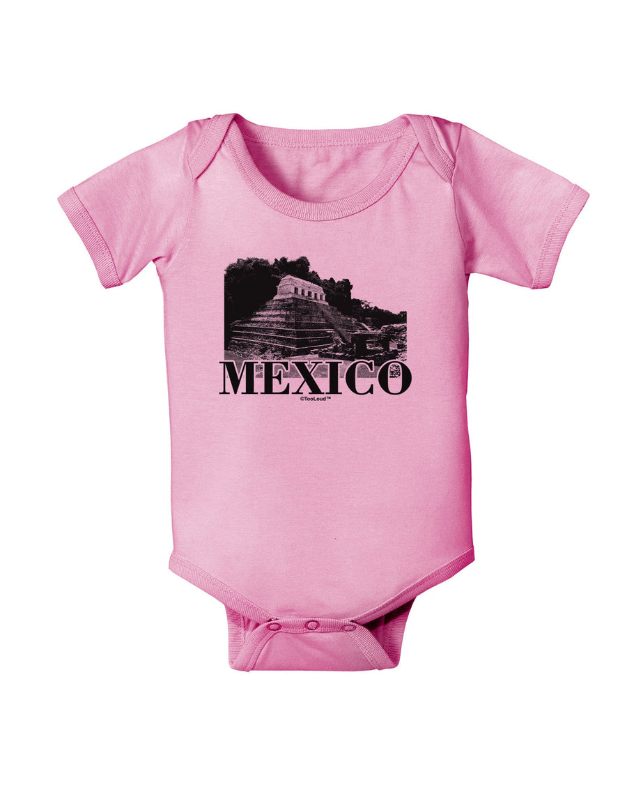 Mexico - Temple No 2 Baby Romper Bodysuit-Baby Romper-TooLoud-White-06-Months-Davson Sales