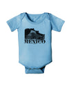 Mexico - Temple No 2 Baby Romper Bodysuit-Baby Romper-TooLoud-Light-Blue-06-Months-Davson Sales