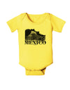 Mexico - Temple No 2 Baby Romper Bodysuit-Baby Romper-TooLoud-Yellow-06-Months-Davson Sales