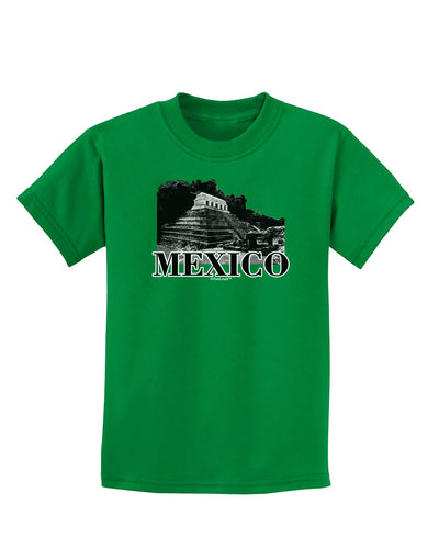 Mexico - Temple No 2 Childrens Dark T-Shirt-Childrens T-Shirt-TooLoud-Kelly-Green-X-Small-Davson Sales