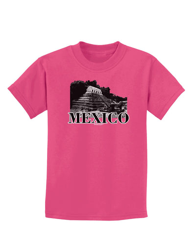 Mexico - Temple No 2 Childrens Dark T-Shirt-Childrens T-Shirt-TooLoud-Sangria-X-Small-Davson Sales