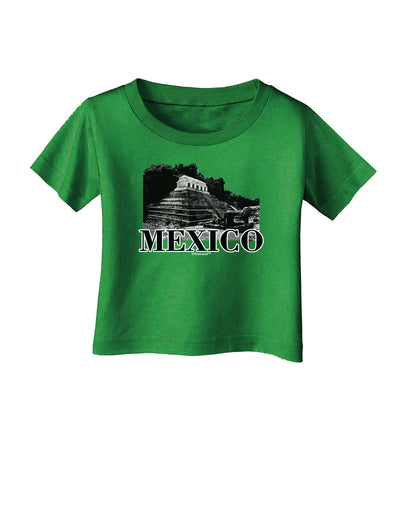 Mexico - Temple No 2 Infant T-Shirt Dark-Infant T-Shirt-TooLoud-Clover-Green-06-Months-Davson Sales