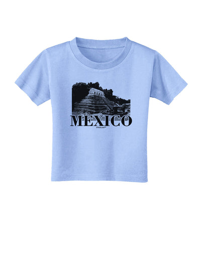 Mexico - Temple No 2 Toddler T-Shirt-Toddler T-Shirt-TooLoud-Aquatic-Blue-2T-Davson Sales