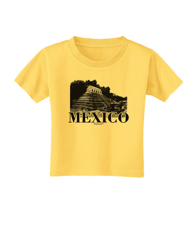 Mexico - Temple No 2 Toddler T-Shirt-Toddler T-Shirt-TooLoud-Yellow-2T-Davson Sales