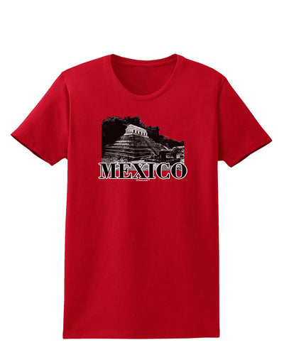 Mexico - Temple No 2 Womens Dark T-Shirt-TooLoud-Red-X-Small-Davson Sales