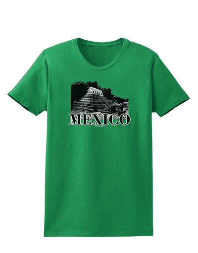 Mexico - Temple No 2 Womens Dark T-Shirt-TooLoud-Kelly-Green-X-Small-Davson Sales