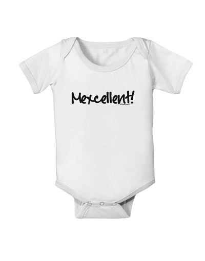 Mexico Text - Cinco De Mayo Baby Romper Bodysuit-Baby Romper-TooLoud-White-06-Months-Davson Sales