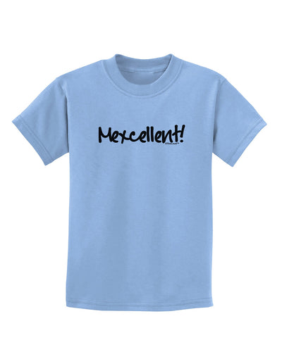 Mexico Text - Cinco De Mayo Childrens T-Shirt-Childrens T-Shirt-TooLoud-Light-Blue-X-Small-Davson Sales